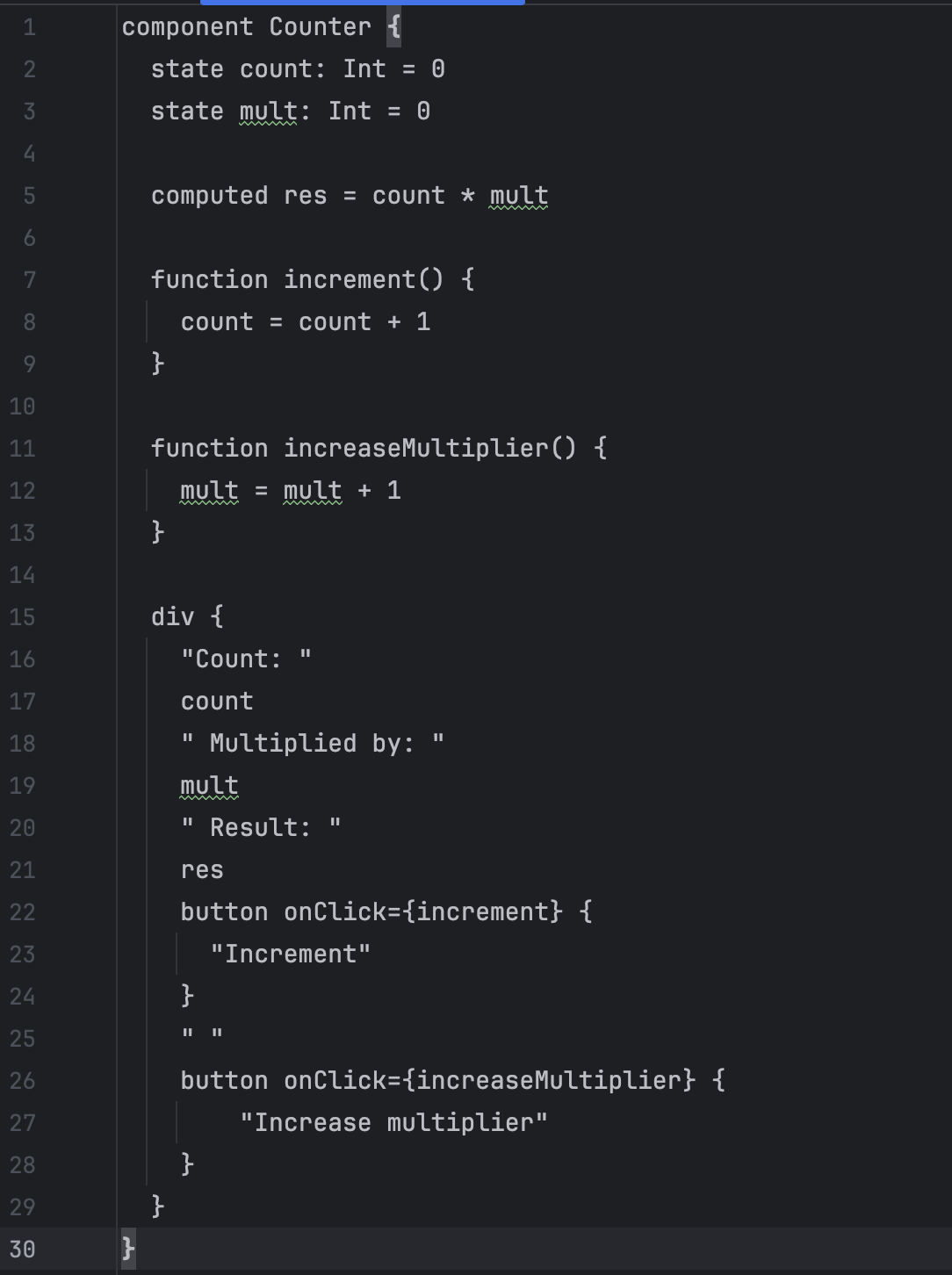 UI Language Prototype
